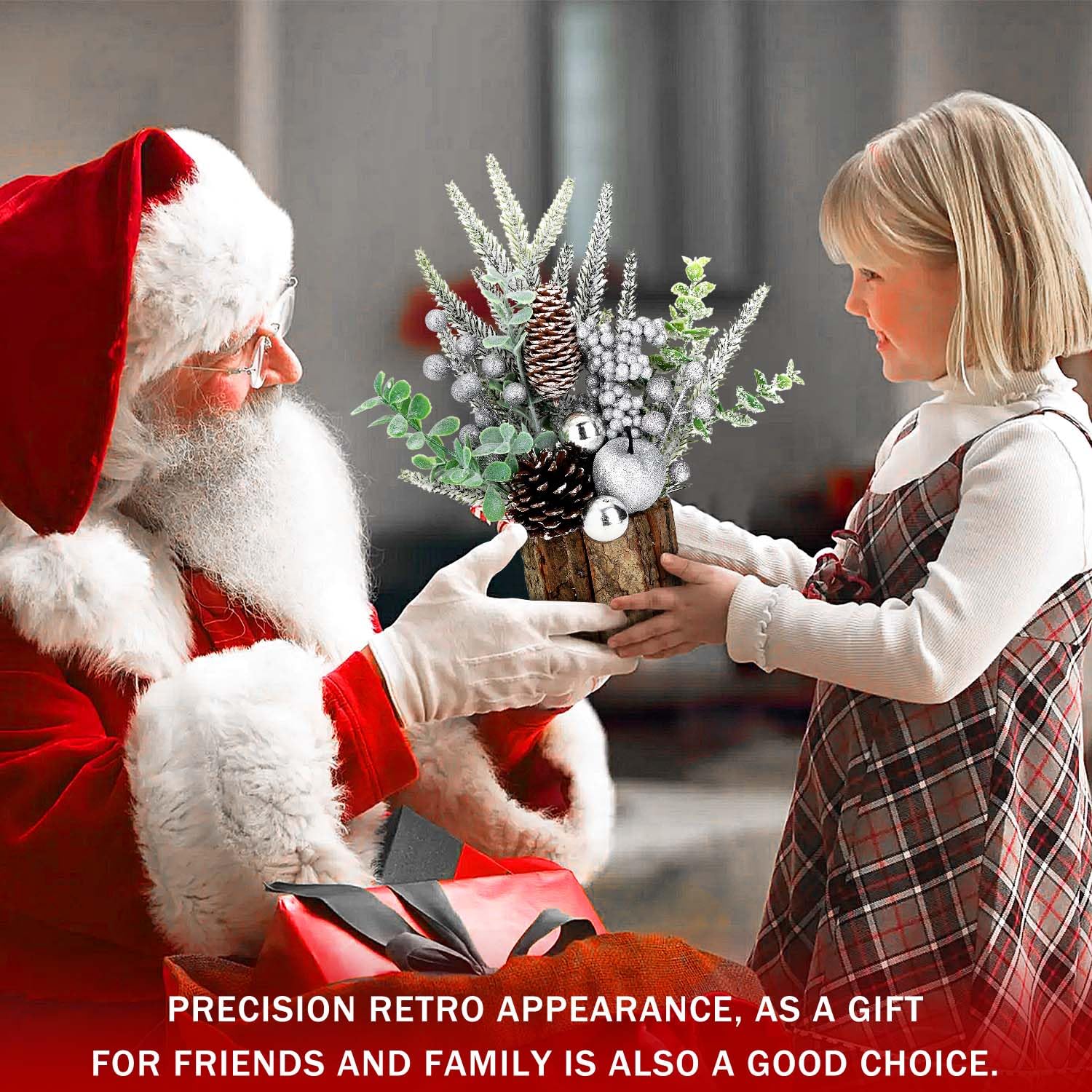 Foto 5 pulgar | Adorno de Navidad Kpx Artificial para Mesa - Venta Internacional