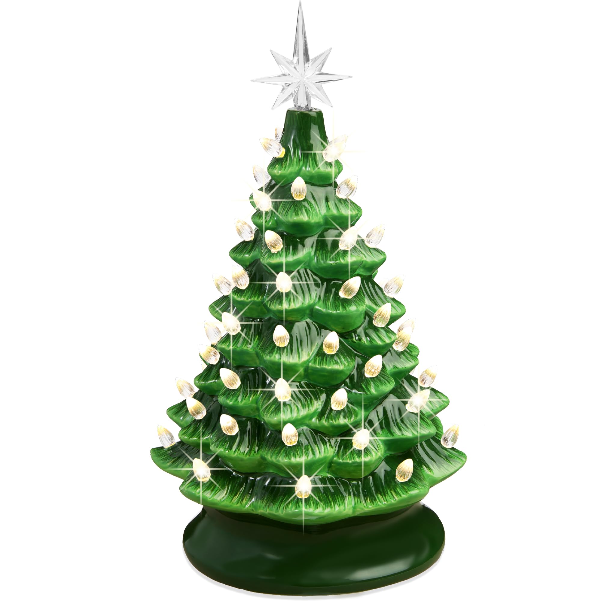 Árbol Navideño de Cerámica Best Choice Products Verde-Venta Internacional $1,658