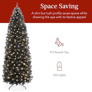 Foto 5 | Árbol De Navidad Best Choice Products Negro-Venta Internacional