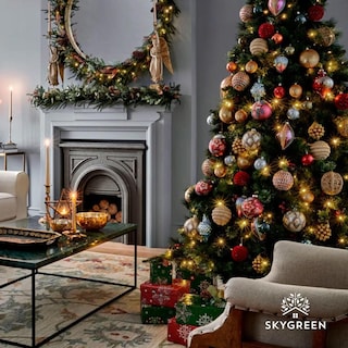 Foto 5 | Árbol De Navidad Artificial 2.10 M + 450 Serie Luces Led 46m