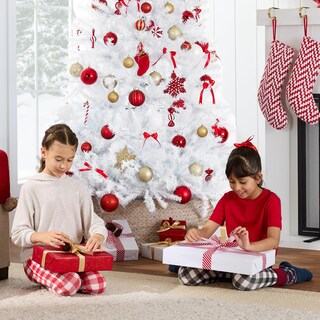 Foto 4 | Árbol de Navidad Artificial Best Choice Blanco 1.4 M Con Soporte - Venta Internacional