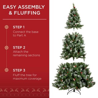 Foto 4 | Árbol De Navidad Best Choice Products con Luces Led-Venta Internacional