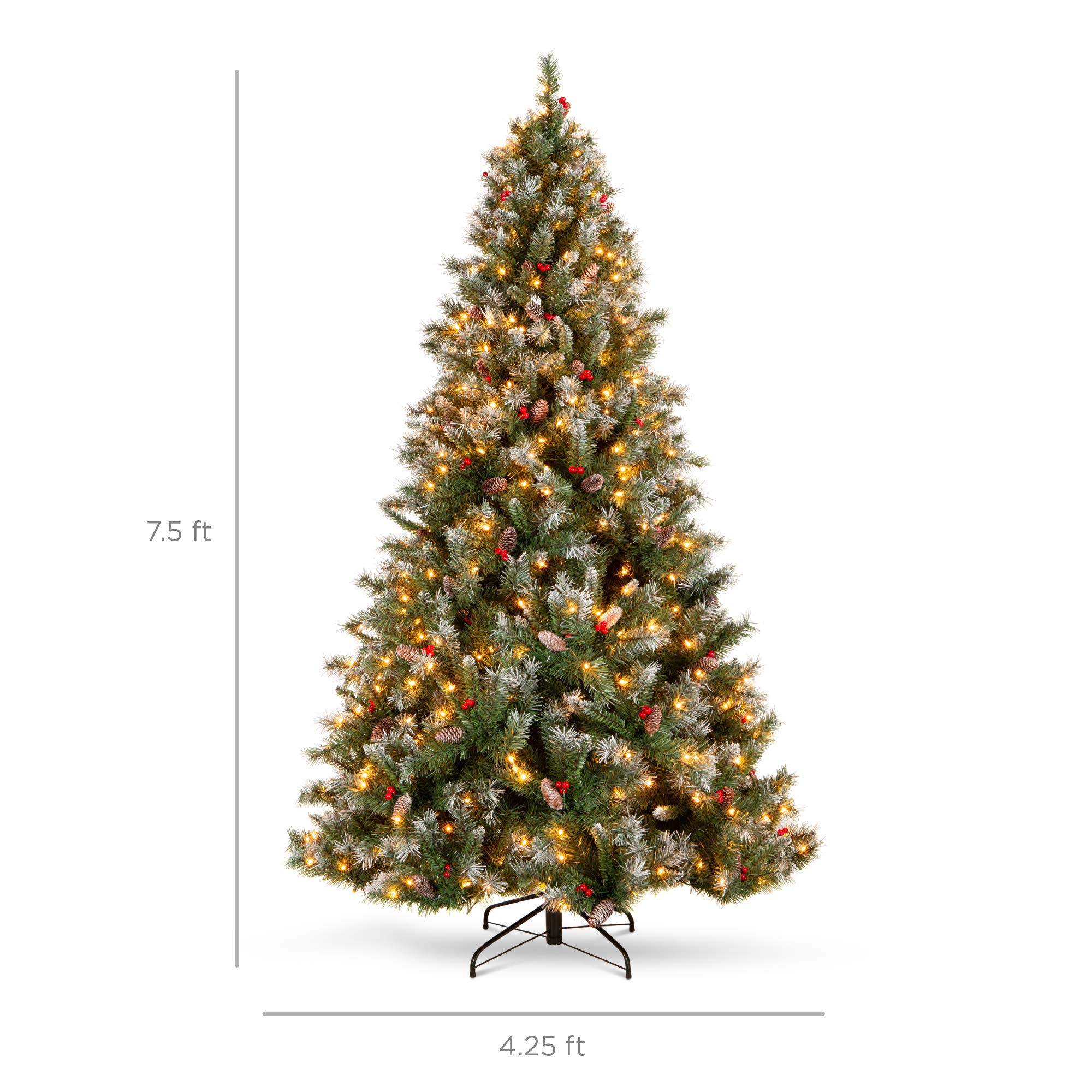 Foto 7 | Árbol De Navidad Best Choice Products con Luces Led-Venta Internacional