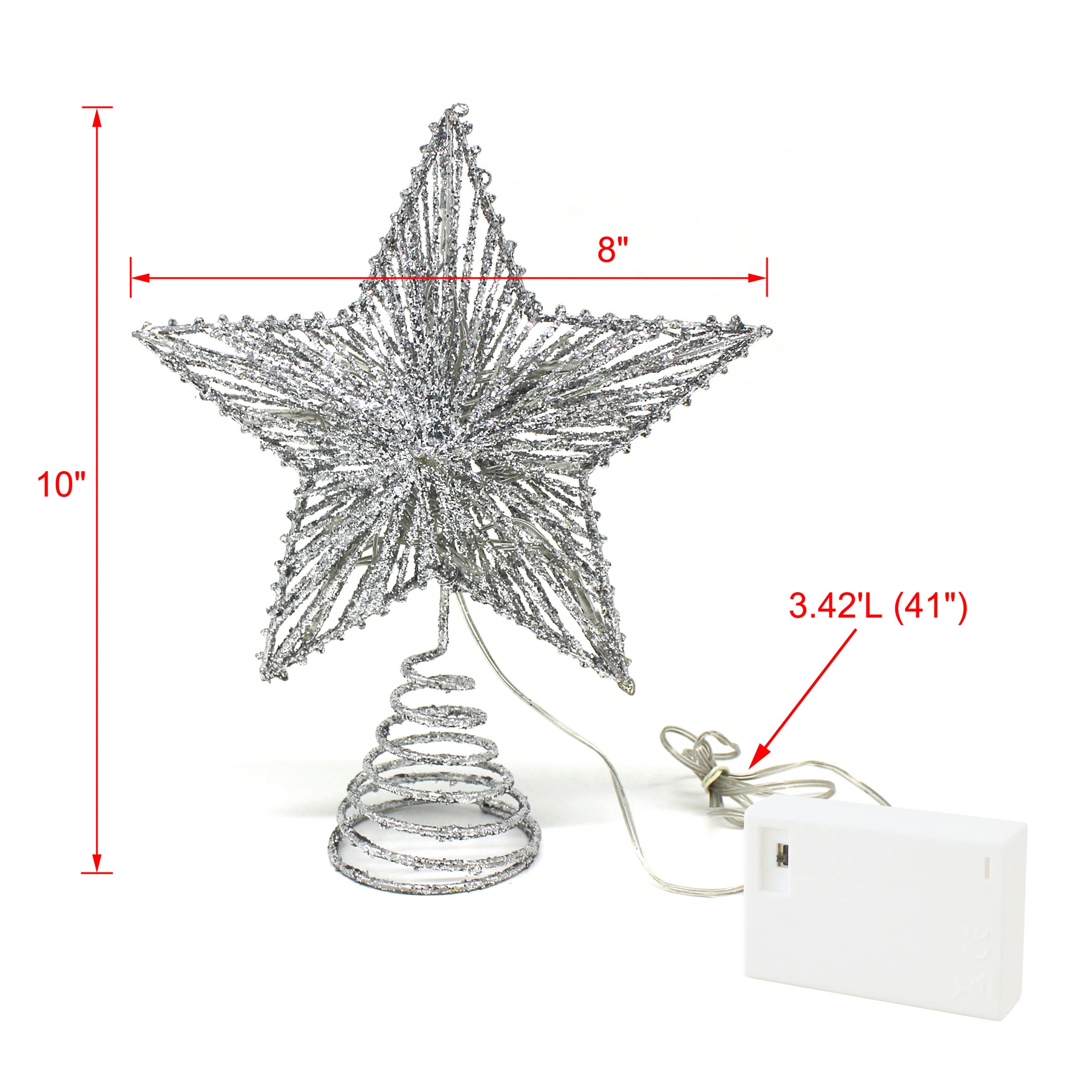 Foto 7 pulgar | Decoración Navideña Cvhomedeco de Estrella con Luces Led-Venta Internacional