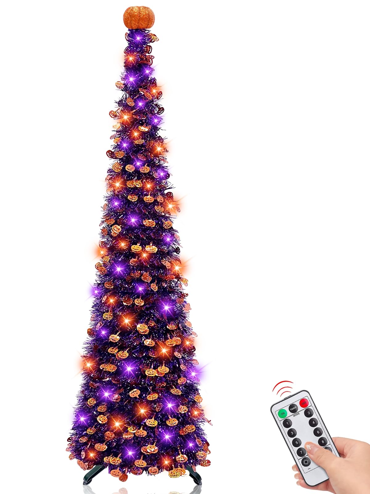 [decoración De Halloween] Árbol Negro De Halloween Turnmeon De 5 Pies Con 50 Luces Led - Venta Internacional. $963