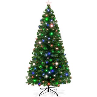 Foto 1 | Árbol de Navidad Best Choice Products de Fibra Óptica de 8 Pies con 320 Led - Venta Internacional