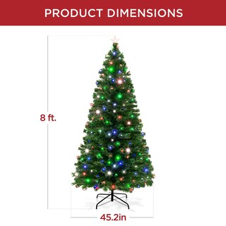 Foto 7 | Árbol de Navidad Best Choice Products de Fibra Óptica de 8 Pies con 320 Led - Venta Internacional