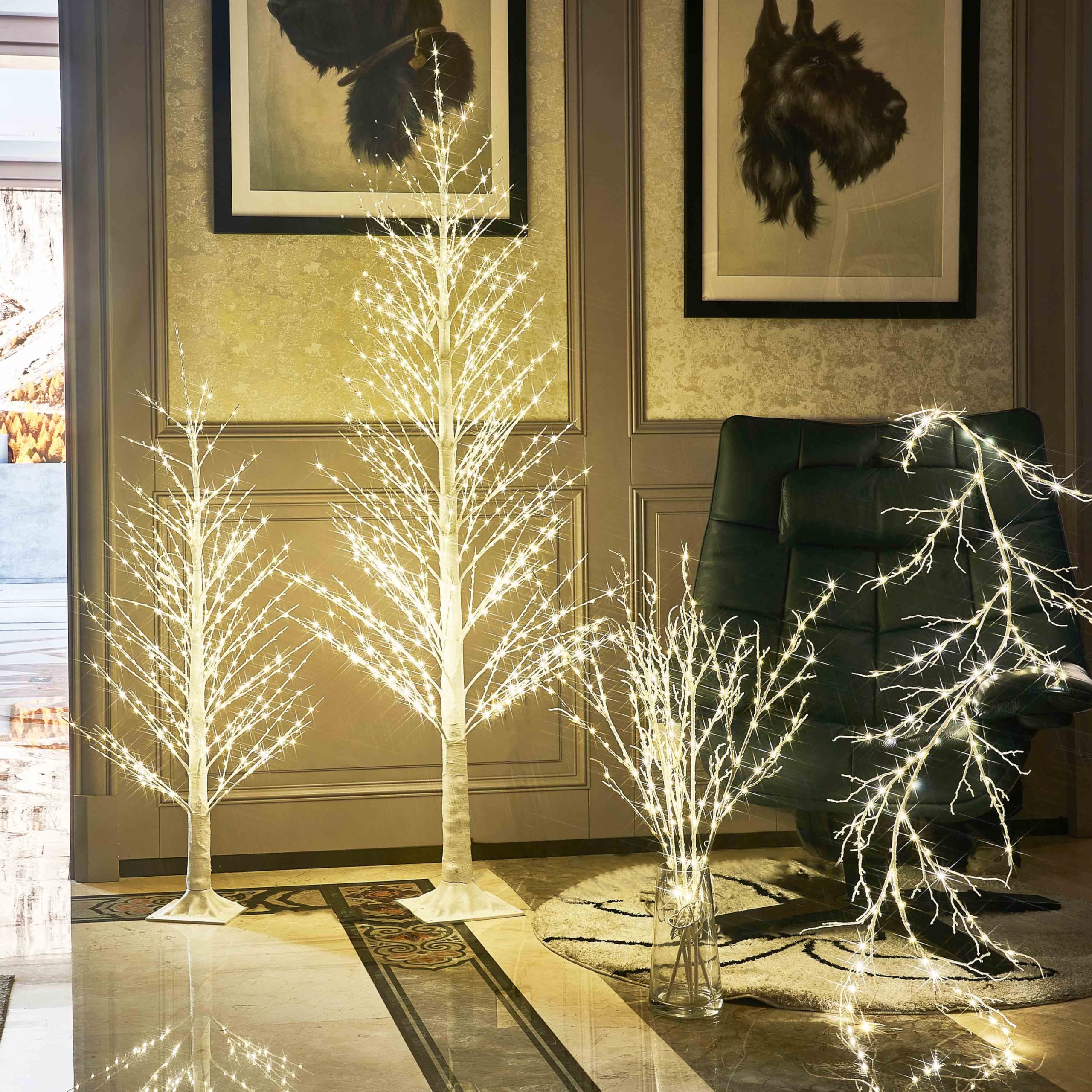 Foto 4 | Árbol Alpino Hairui con Luces Led Blancas-Venta Internacional