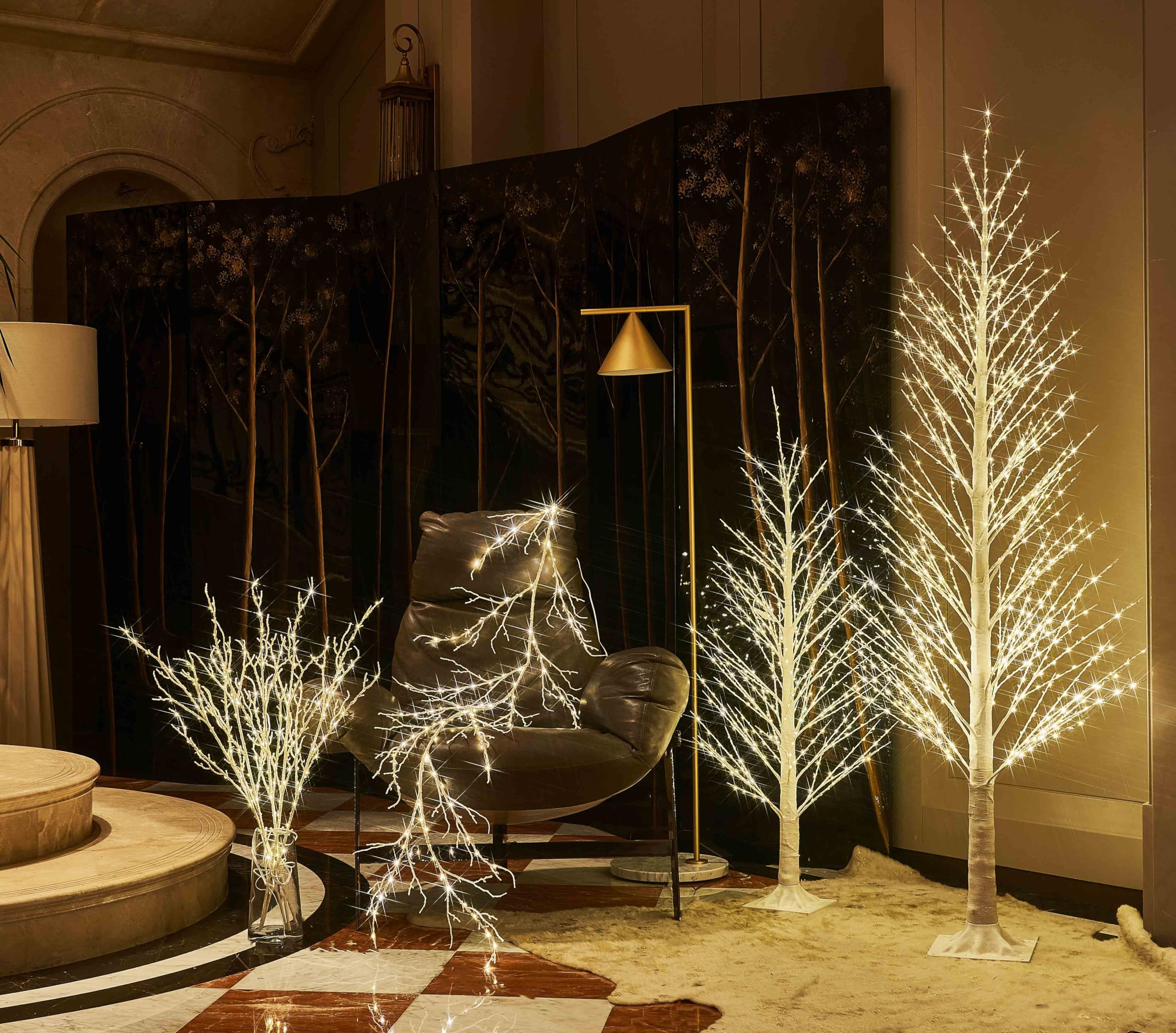 Foto 5 | Árbol Alpino Hairui con Luces Led Blancas-Venta Internacional