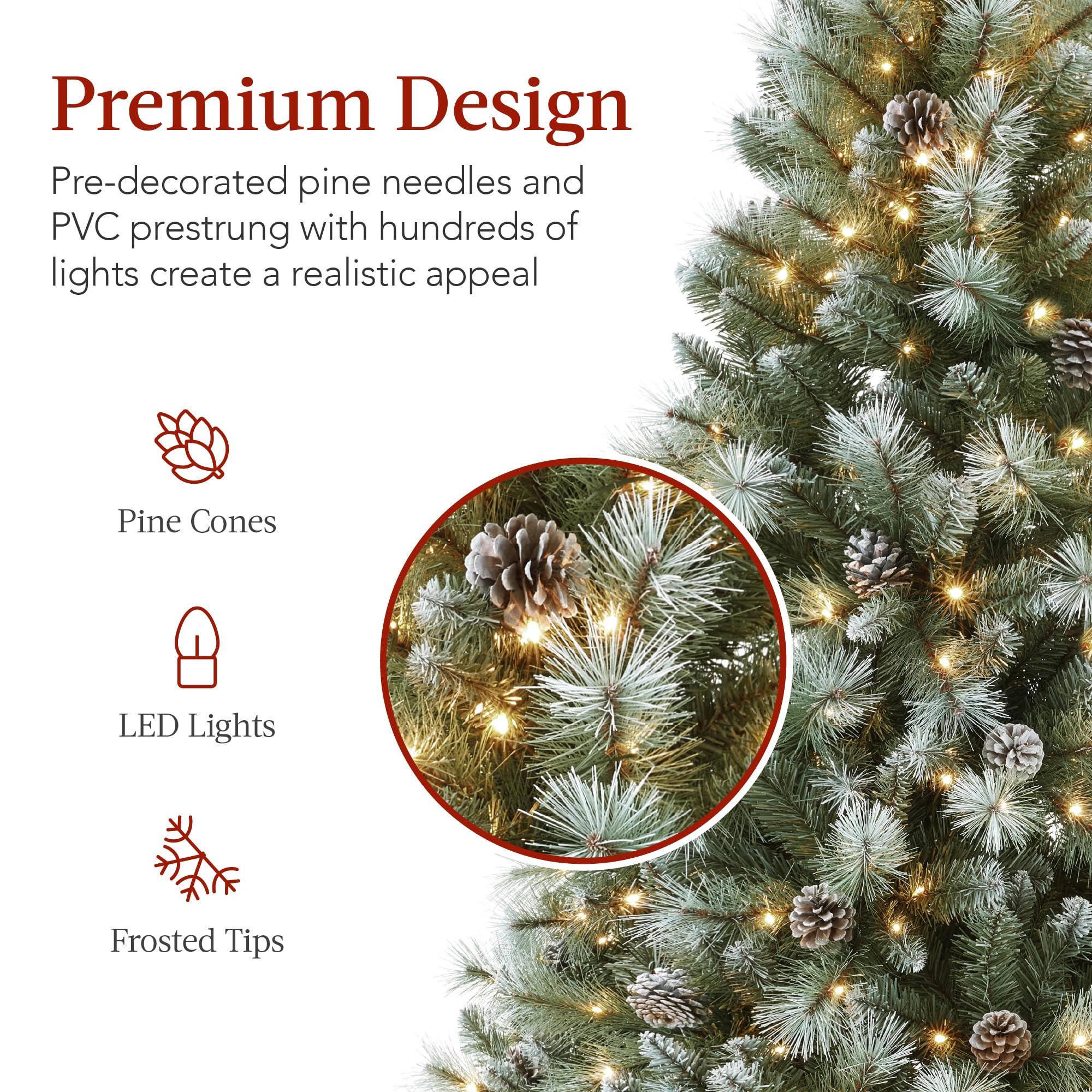 Foto 4 pulgar | Árbol de Navidad Best Choice Products Verde-Venta Internacional