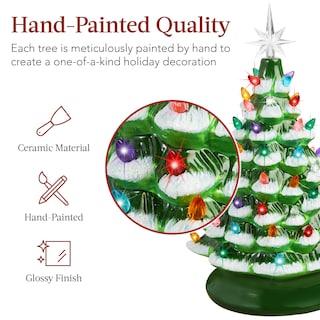 Foto 2 | Árbol Navideño de Cerámica Best Choice Products Verde-Venta Internacional