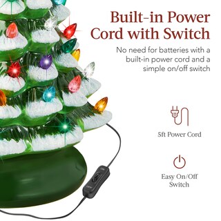 Foto 4 | Árbol Navideño de Cerámica Best Choice Products Verde-Venta Internacional