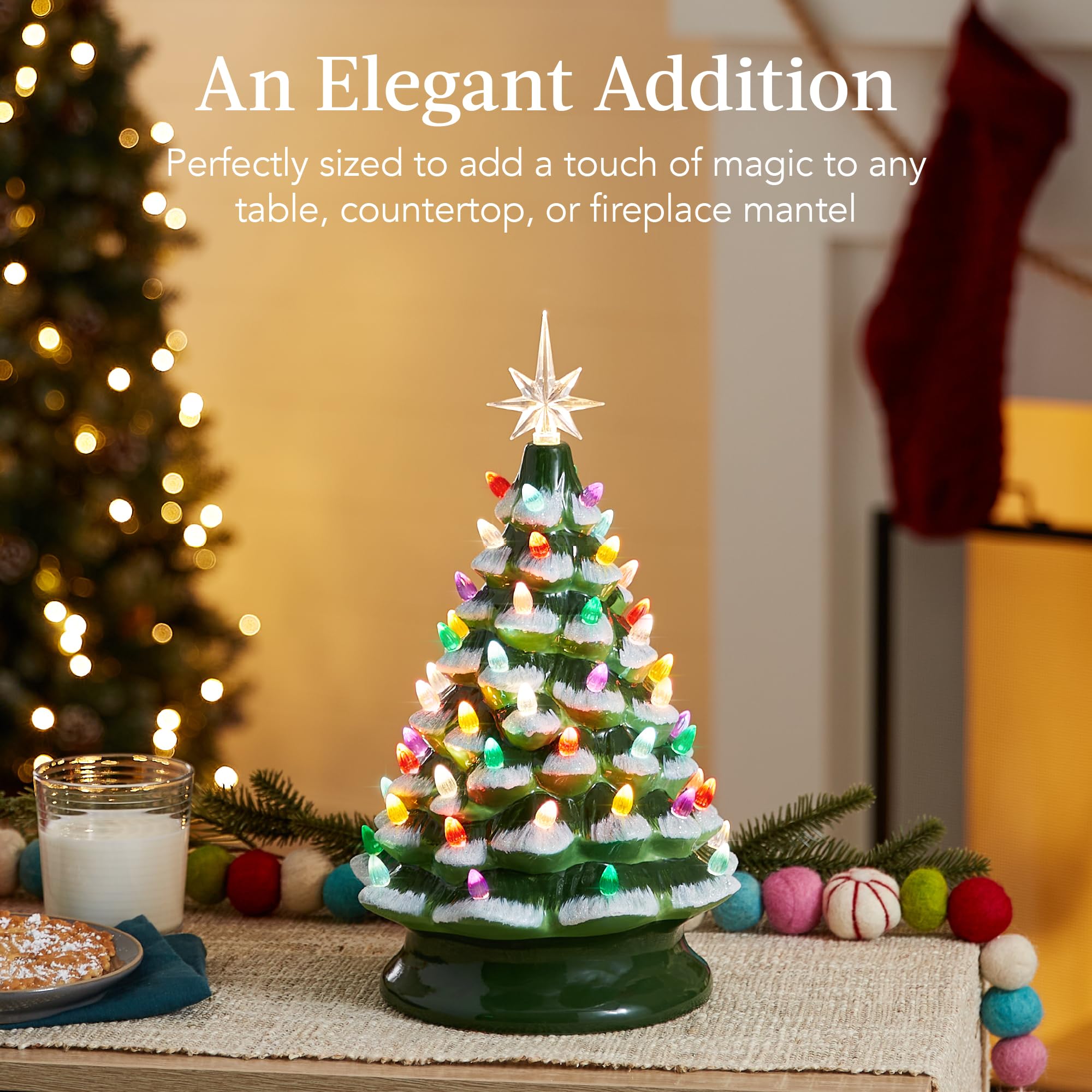 Foto 6 pulgar | Árbol Navideño de Cerámica Best Choice Products Verde-Venta Internacional