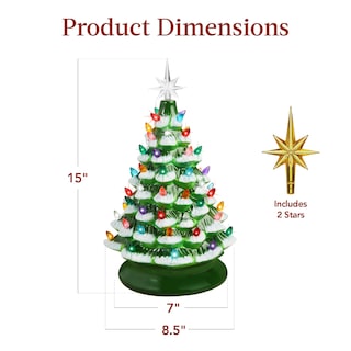 Foto 7 | Árbol Navideño de Cerámica Best Choice Products Verde-Venta Internacional