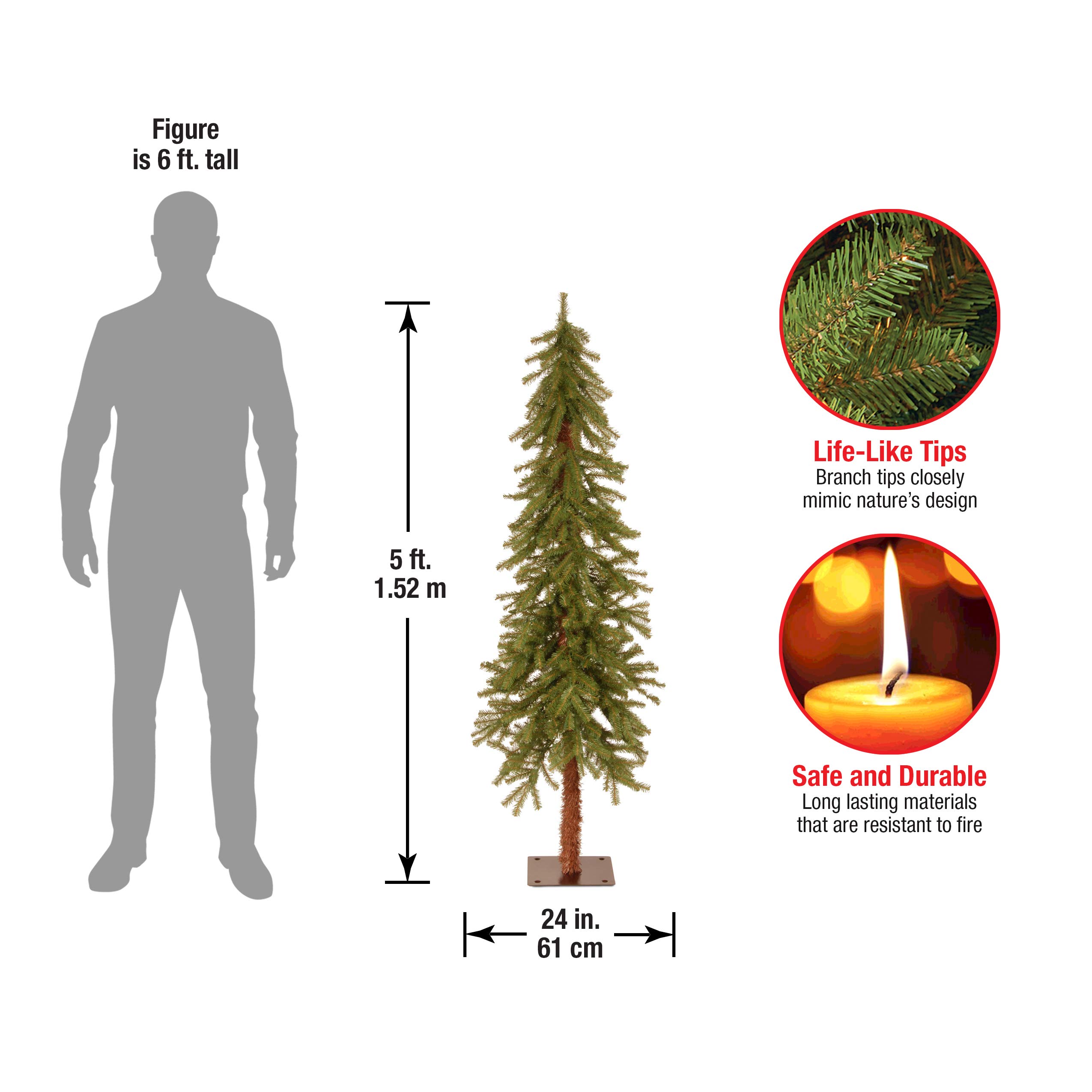 Foto 3 | Árbol de Navidad Artificial National Tree Company Nogal Americano - Venta Internacional