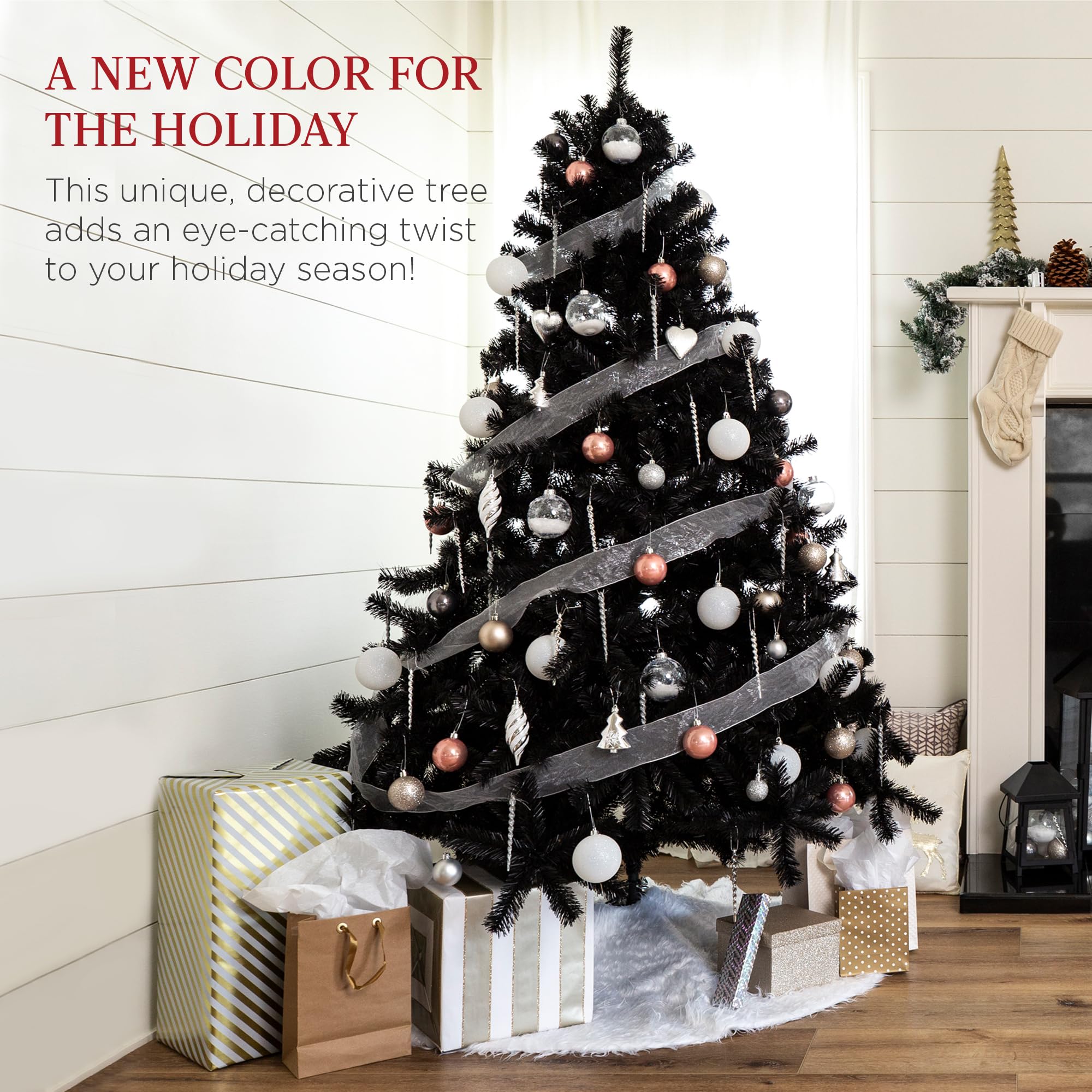 Foto 5 | Árbol De Navidad Best Choice Products Negro-Venta Internacional