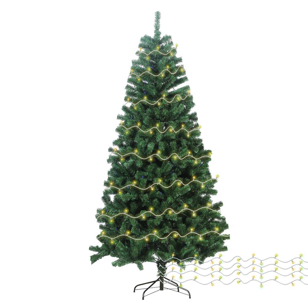 Foto 1 | Árbol De Navidad Artificial 1.80 M + 250 Serie Luces Led 25m