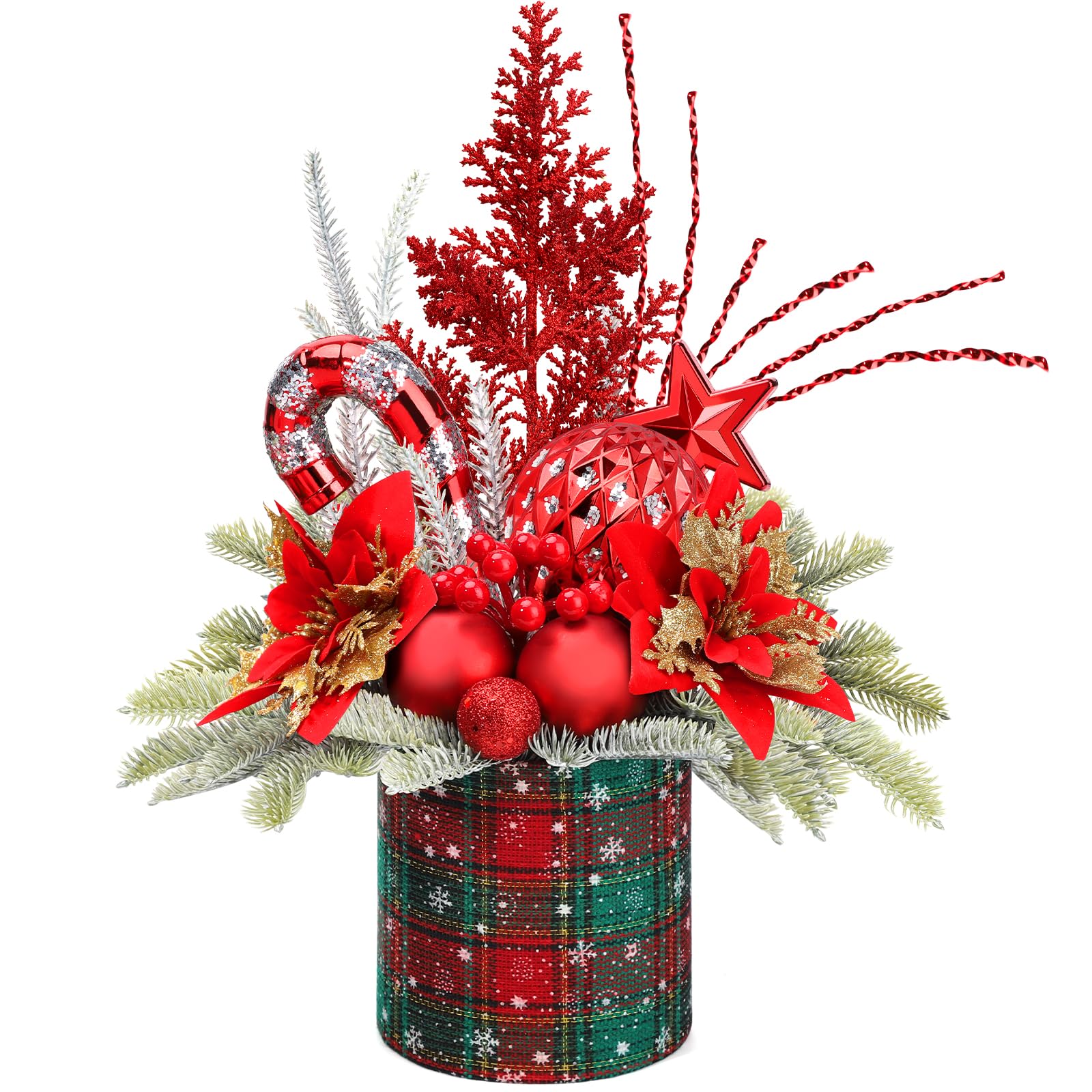 Foto 2 pulgar | Adorno de Navidad Kpx Artificial para Mesa - Venta Internacional