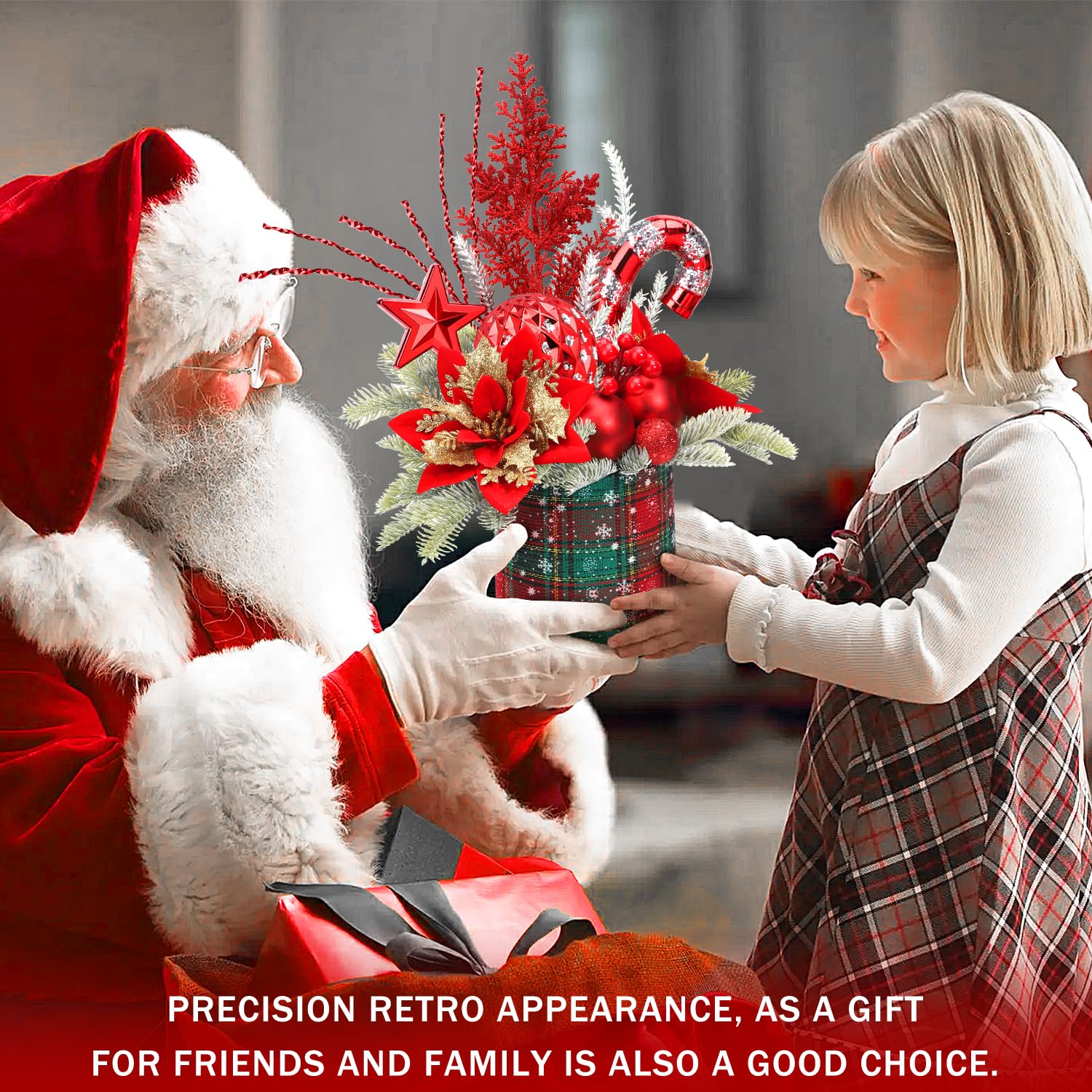 Foto 5 pulgar | Adorno de Navidad Kpx Artificial para Mesa - Venta Internacional