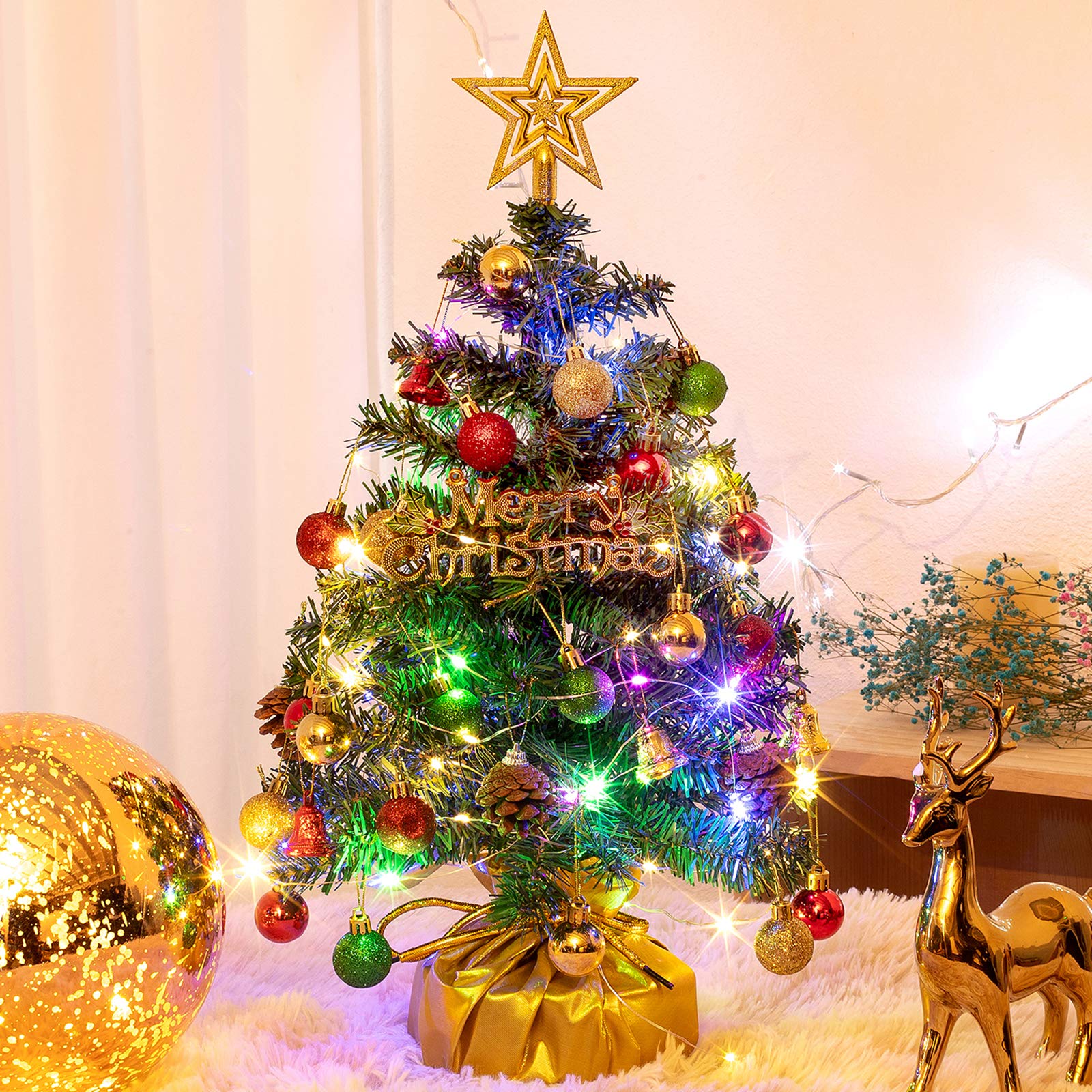 Árbol de Navidad Xmasexp 20 Mini Con Adornos De Pvc Verde - Venta Internacional $889