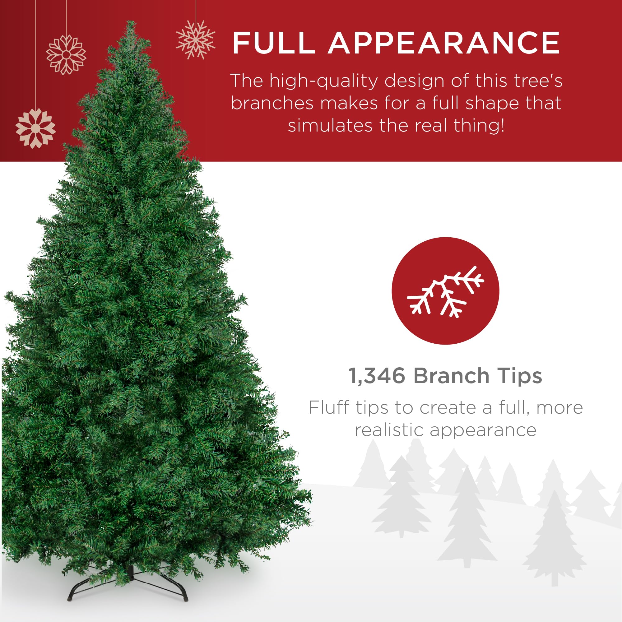 Foto 4 pulgar | Árbol de Navidad Artificial Best Choice Products de 7.5 Pies Con Soporte - Venta Internacional