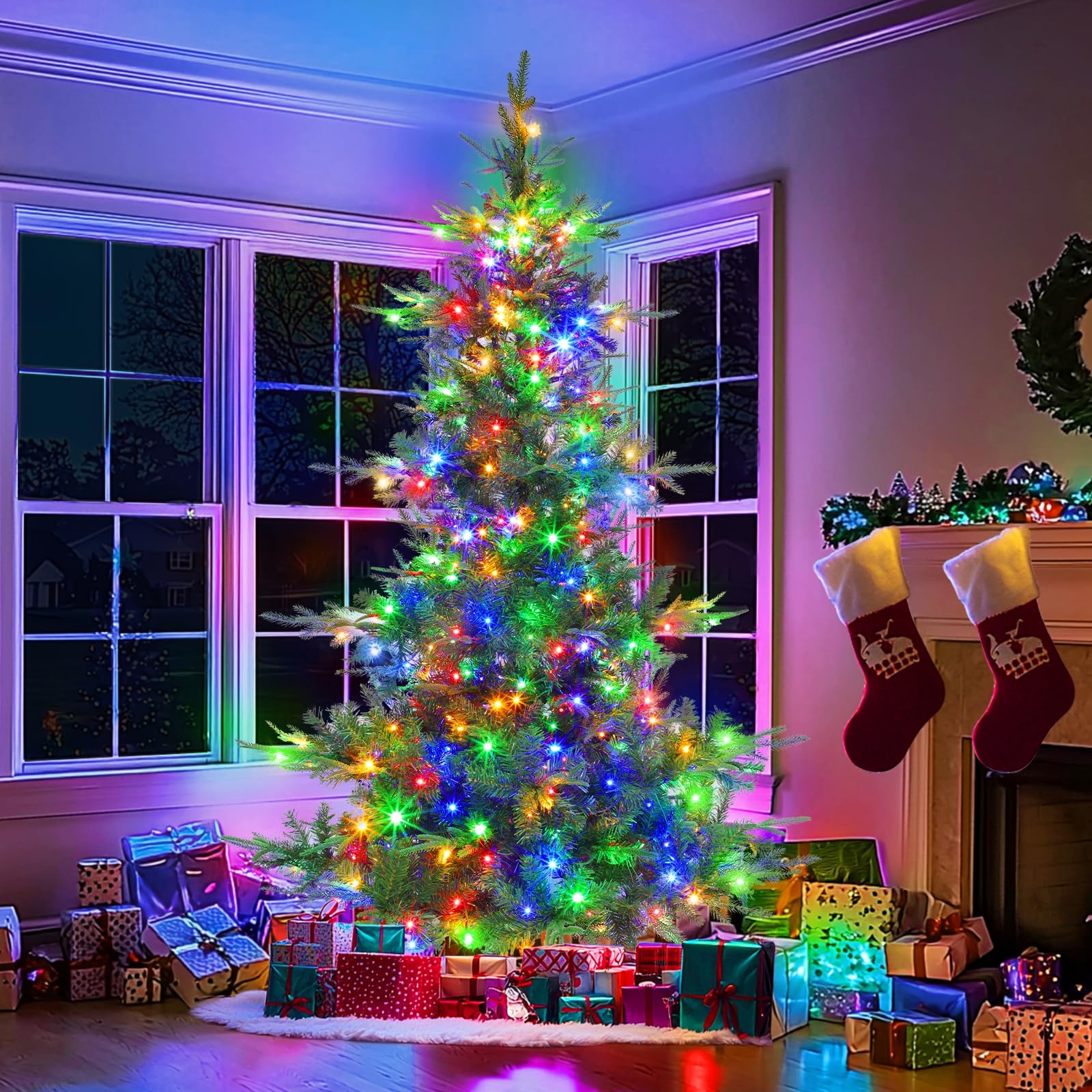 Foto 6 | Árbol de Navidad Turnmeon Aspen Fir de 6 Pies con 340 Luces Led - Venta Internacional