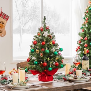 Foto 5 | Miniárbol de Navidad Artificial de Mesa Yaheetech con Base - Venta Internacional
