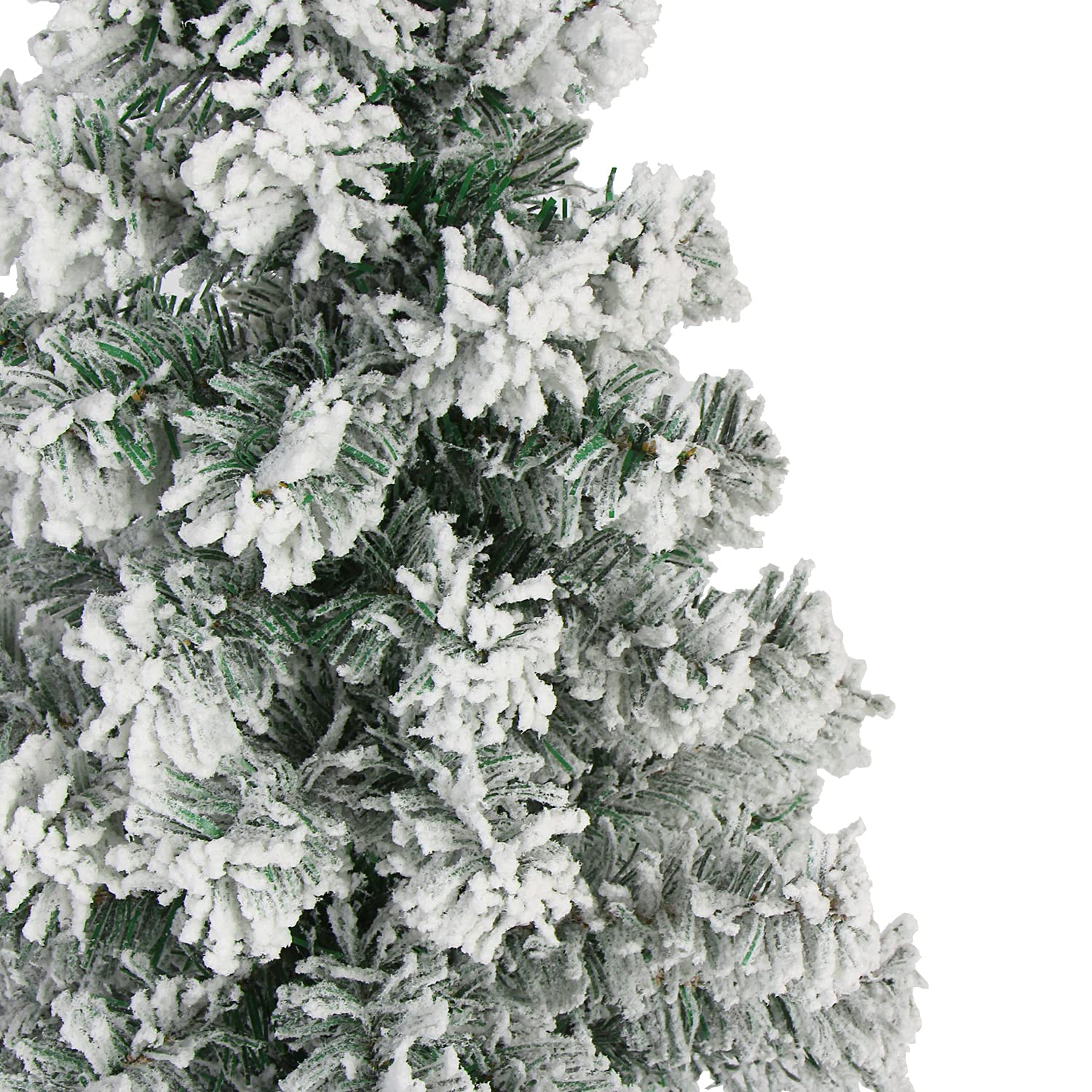 Foto 4 pulgar | Árbol de Navidad Ccinee de 60 Cm con Soporte de Madera Y Nieve Flocada - Venta Internacional