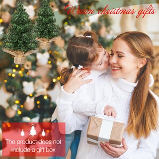 Foto 6 | Miniárbol de Navidad Artificial Yinder 2 Piezas 20 cm - Venta Internacional