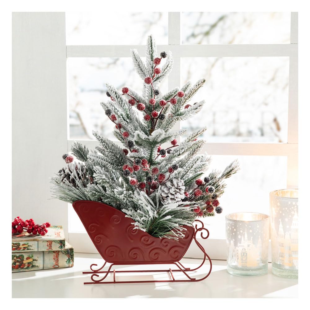 Foto 2 pulgar | Trineo Decorativo Glitzhome de Navidad-Venta Internacional
