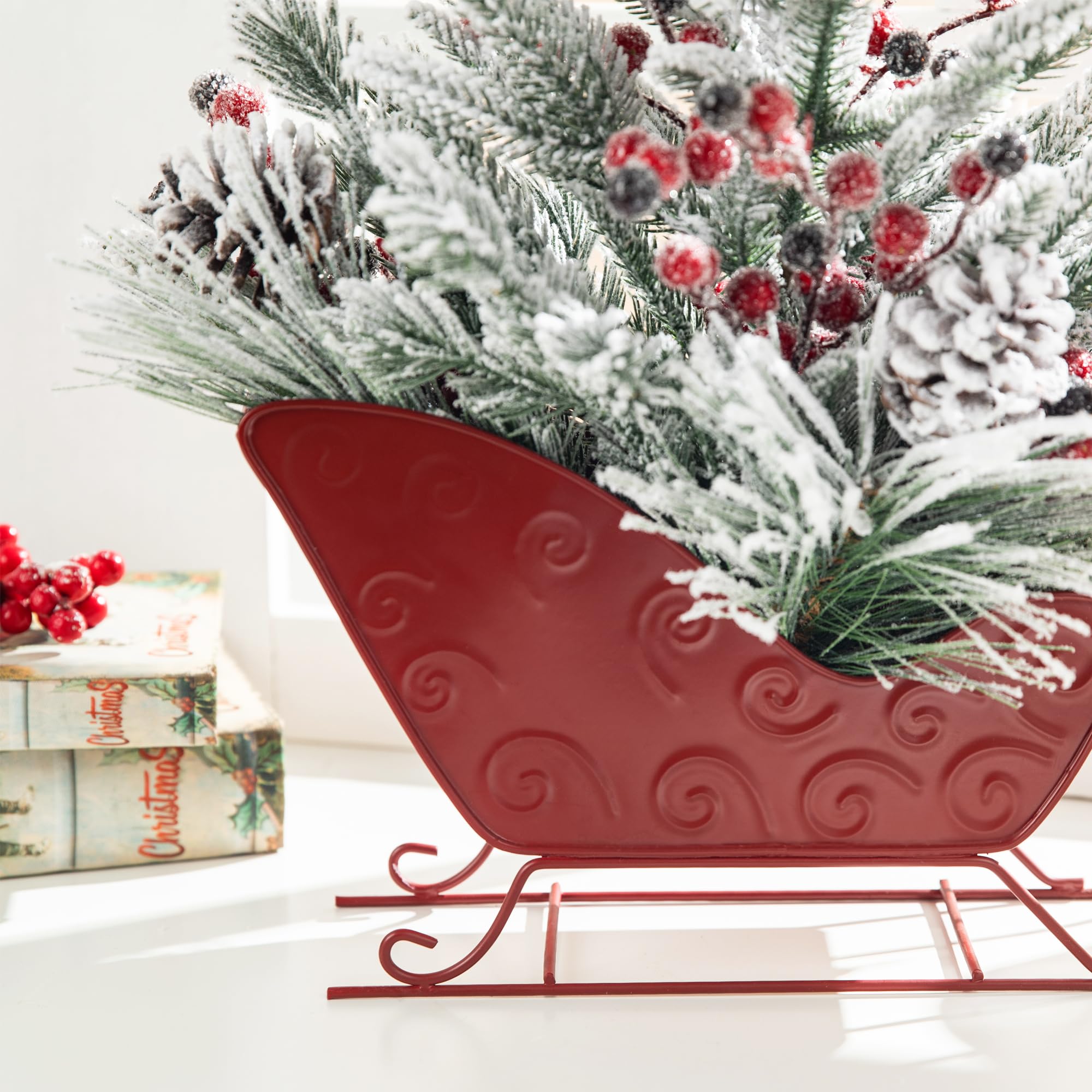 Foto 7 pulgar | Trineo Decorativo Glitzhome de Navidad-Venta Internacional