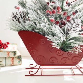 Foto 6 | Trineo Decorativo Glitzhome de Navidad-Venta Internacional