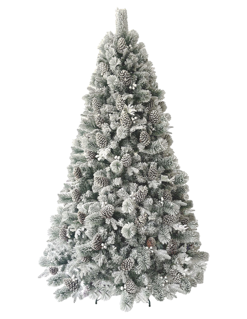 Foto 2 pulgar | Árbol De Navidad Nevado 2.50m Premium * Piñas Gigantes * Alberta Spruce Artego Nieve Pino Artificial Frondoso Navideño