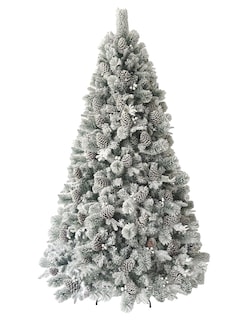Foto 1 | Árbol De Navidad Nevado 2.50m Premium * Piñas Gigantes * Alberta Spruce Artego Nieve Pino Artificial Frondoso Navideño