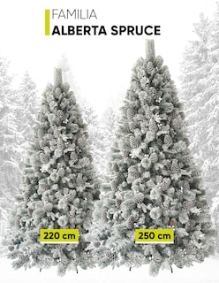 Foto 8 | Árbol De Navidad Nevado 2.50m Premium * Piñas Gigantes * Alberta Spruce Artego Nieve Pino Artificial Frondoso Navideño