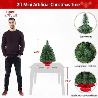 Foto 2 | Árbol de Navidad Yaheetech 2 Piezas-Venta Internacional
