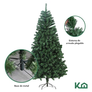 Foto 4 | Arbol De Navidad 210 Cm Artificial Pino Navideño Adornos
