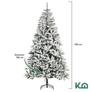 Foto 2 | Arbol De Navidad Pino Nevado 1.80m Artificial Navideño