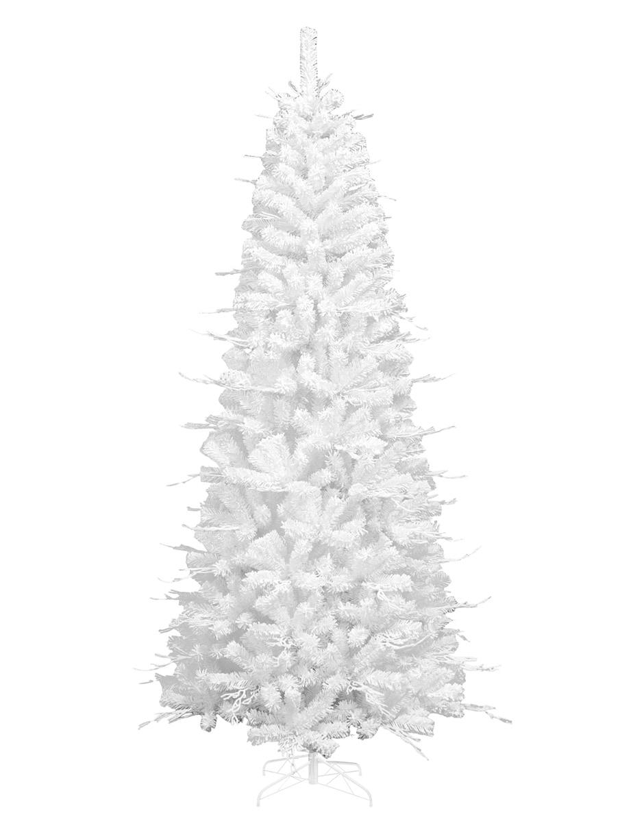 Árbol de Navidad Blanco Semi-Nevado 220 cm $3,999