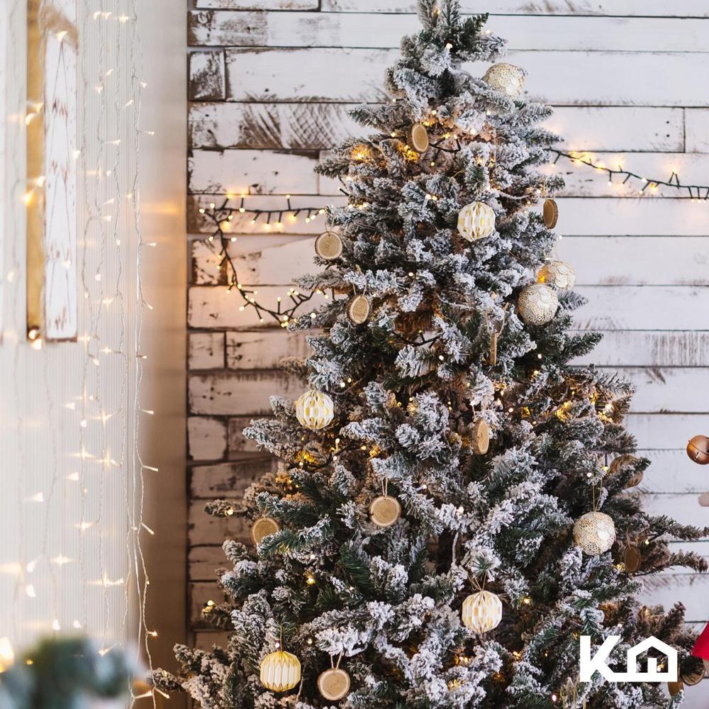 Foto 5 | Arbol De Navidad Pino Nevado 2.10m Artificial Navideño