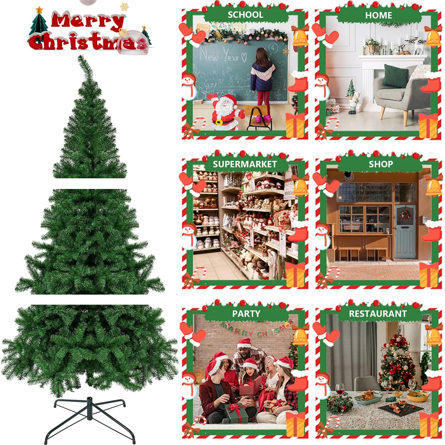 Foto 8 pulgar | Árbol de Navidad Artificial Juegoal de 5 Pies con Control Remoto - Venta Internacional
