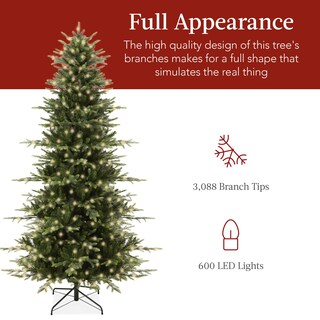 Foto 5 | Árbol De Navidad Best Choice Products Aspen De 9 Pies Con 3.088 Puntas - Venta Internacional.
