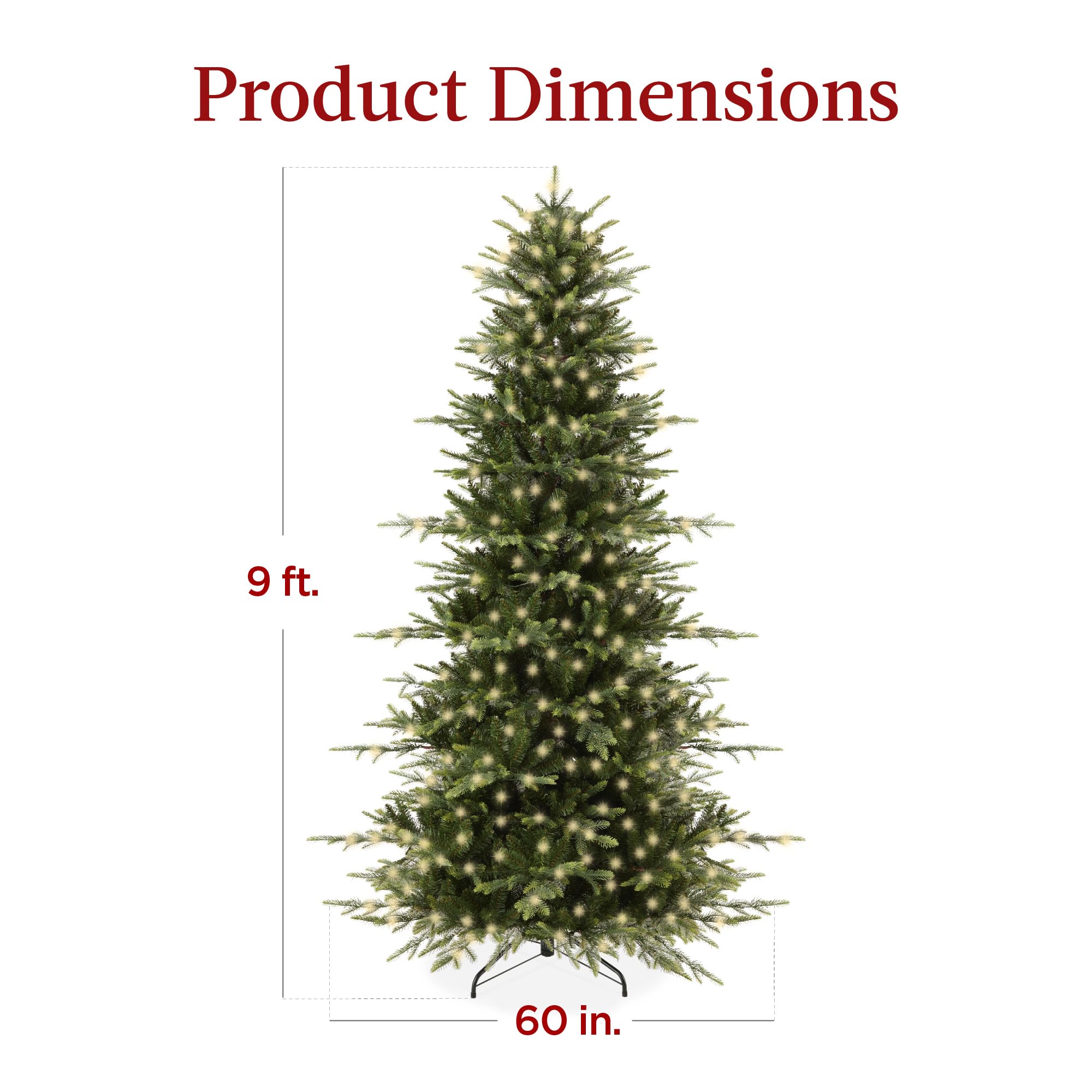 Foto 7 | Árbol De Navidad Best Choice Products Aspen De 9 Pies Con 3.088 Puntas - Venta Internacional.
