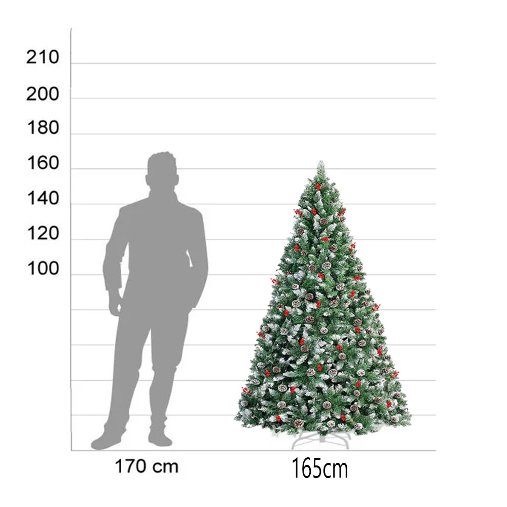 Foto 6 | Arbol de Navidad Dosyu con Efecto Nevado 160 cm