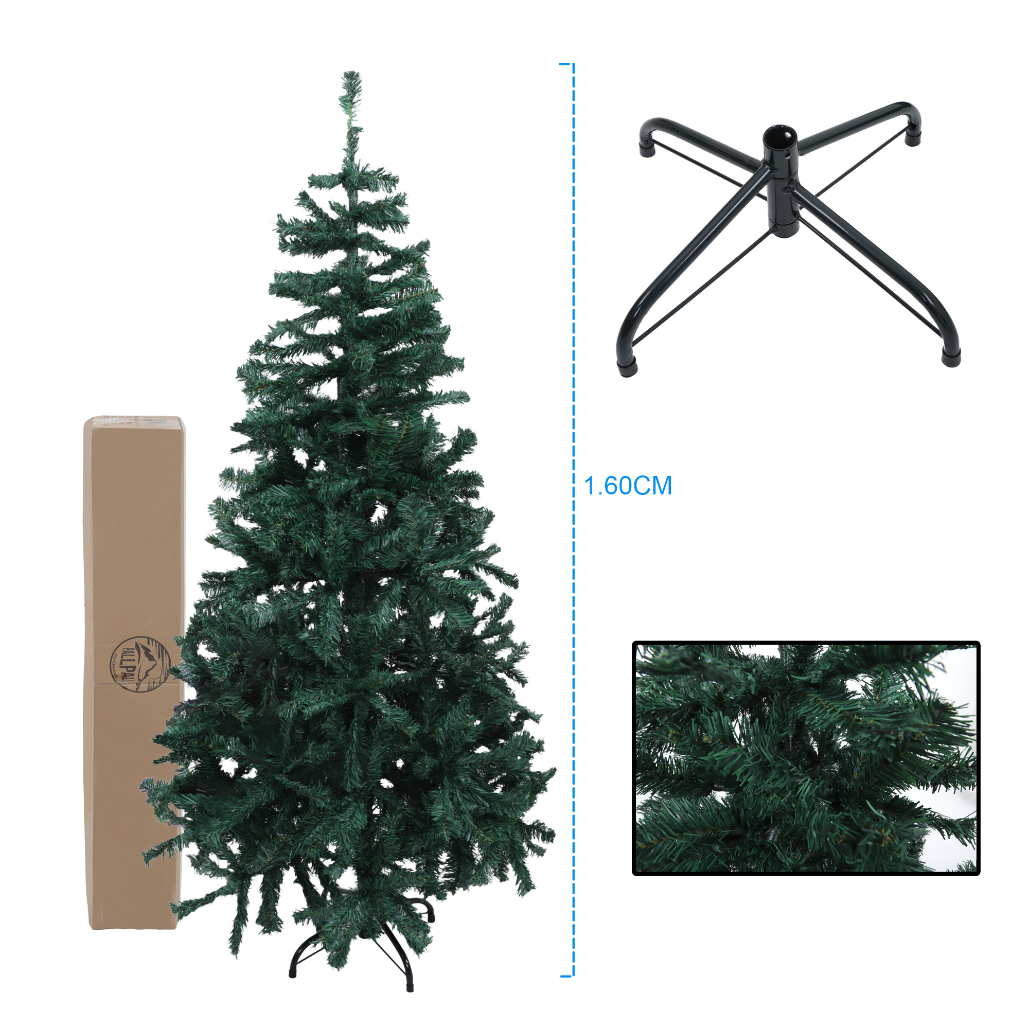 Foto 4 pulgar | Árbol de Navidad Artificial Frondoso 1.60 m
