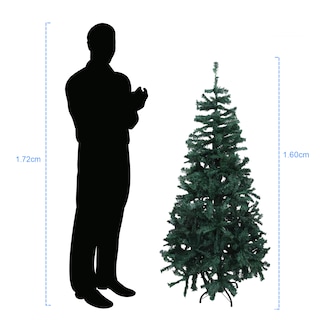 Foto 4 | Árbol de Navidad Artificial Frondoso 1.60 m