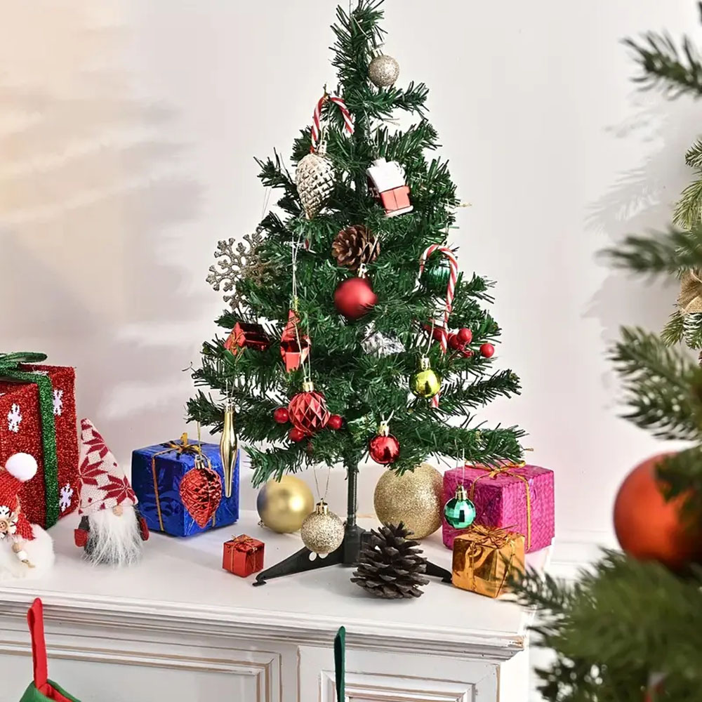 Foto 3 pulgar | Arbolito Navideño 60cm Pino Arbol De Navidad Para Escritorio Mini