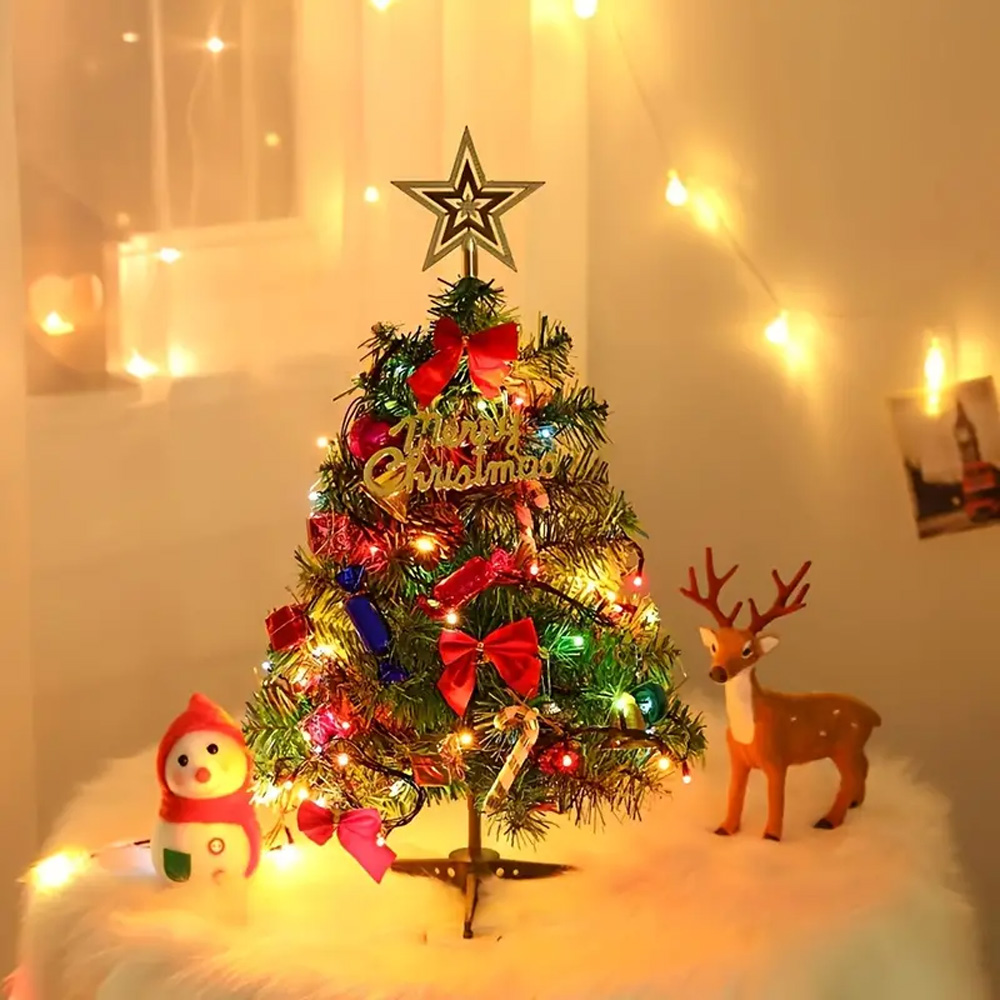 Foto 6 pulgar | Arbolito Navideño 60cm Pino Arbol De Navidad Para Escritorio Mini