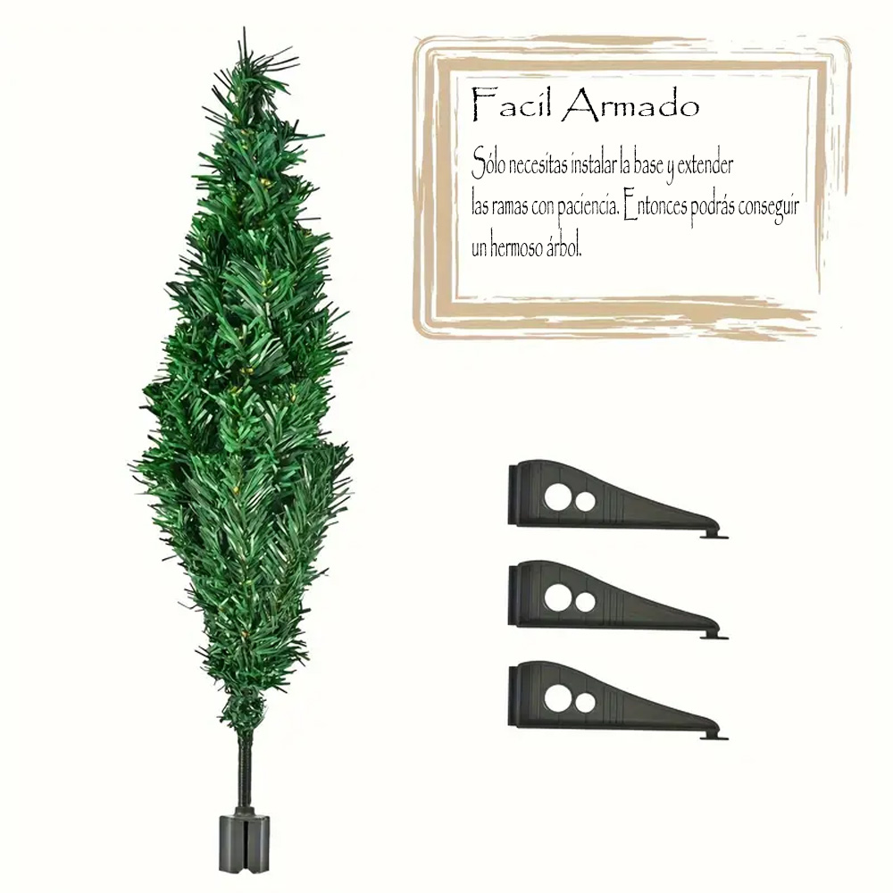 Foto 7 pulgar | Arbolito Navideño 60cm Pino Arbol De Navidad Para Escritorio Mini