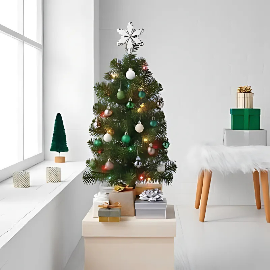 Foto 5 pulgar | Pino Navidad Arbol Navideño Mini Iluminado 60cm Mesa